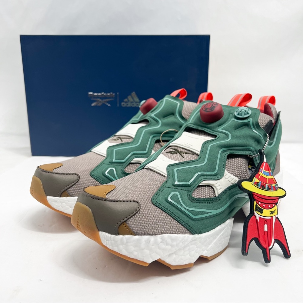 REEBOK x ADIDAS x BBC Instapump Fury Boost Pine - Picture 1 of 16